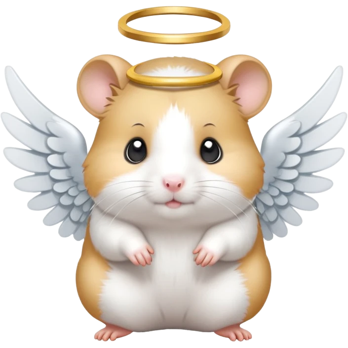 Angel hamster emoji