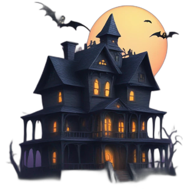 Spooky house emoji