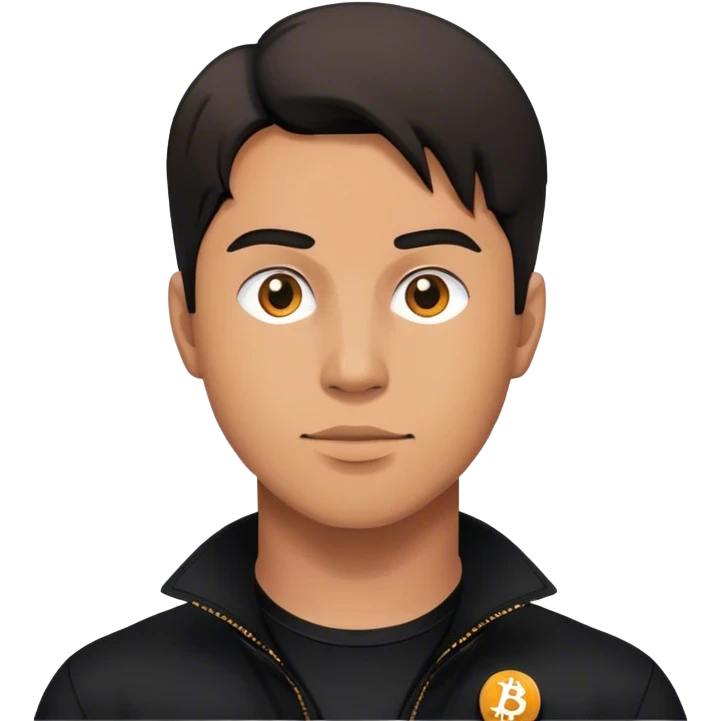 lego homme vêtement noir bitcoin emoji