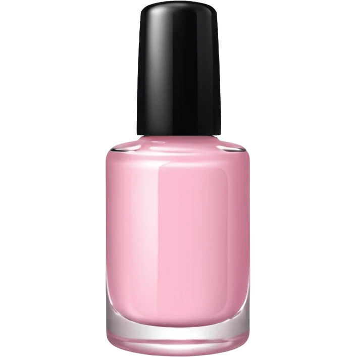 Light pink nail polish bottle  emoji