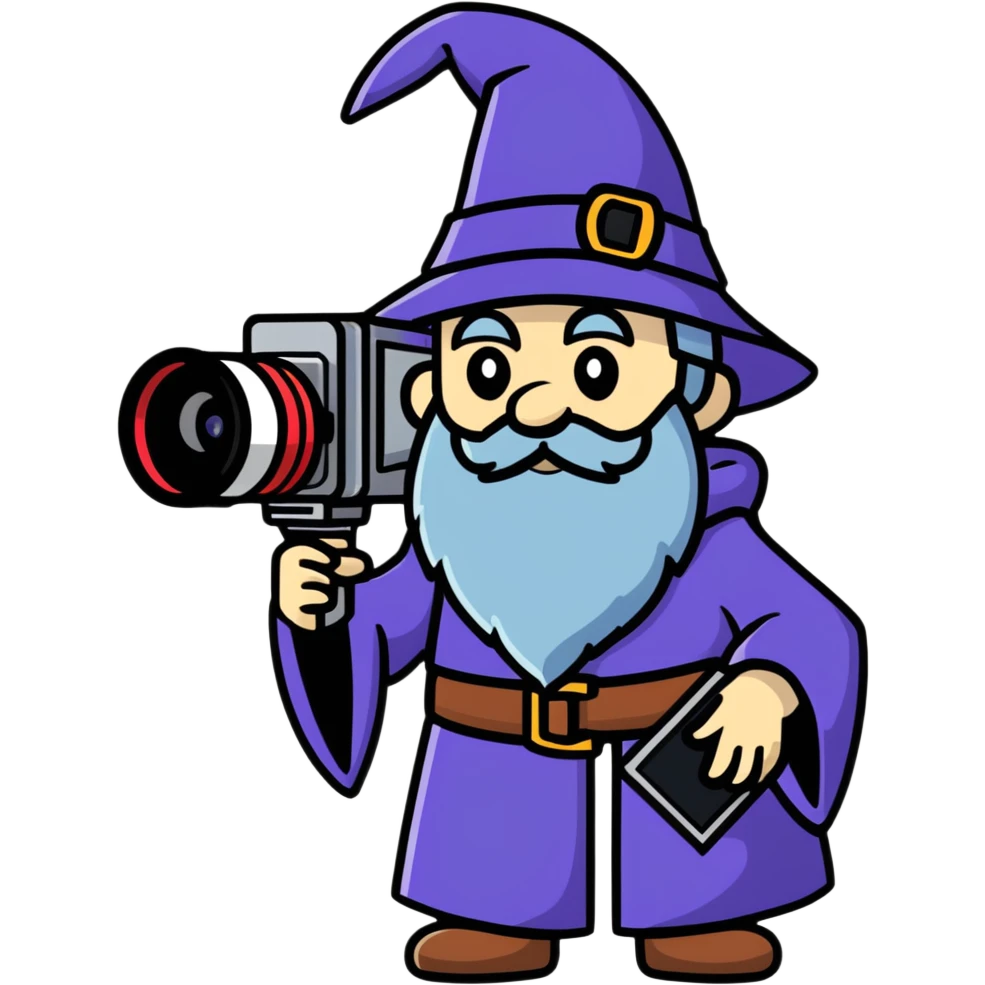 cinema camera wizard emoji