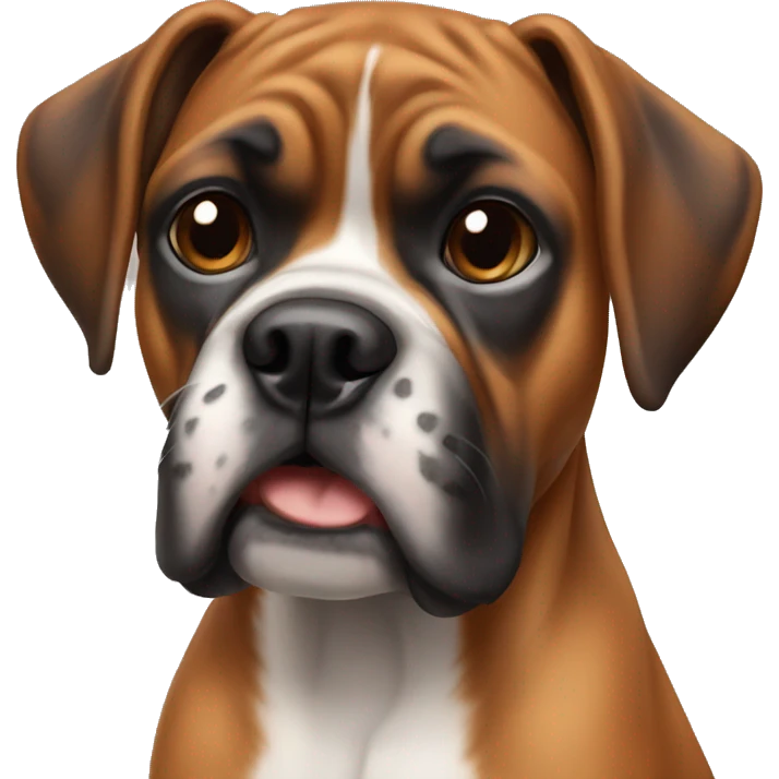 Petite boxer dog emoji