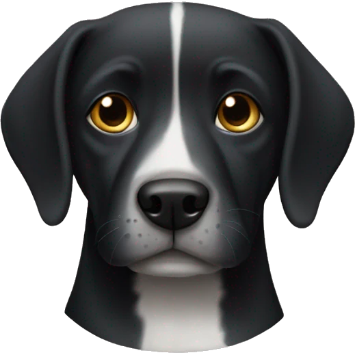 Perro negro emoji