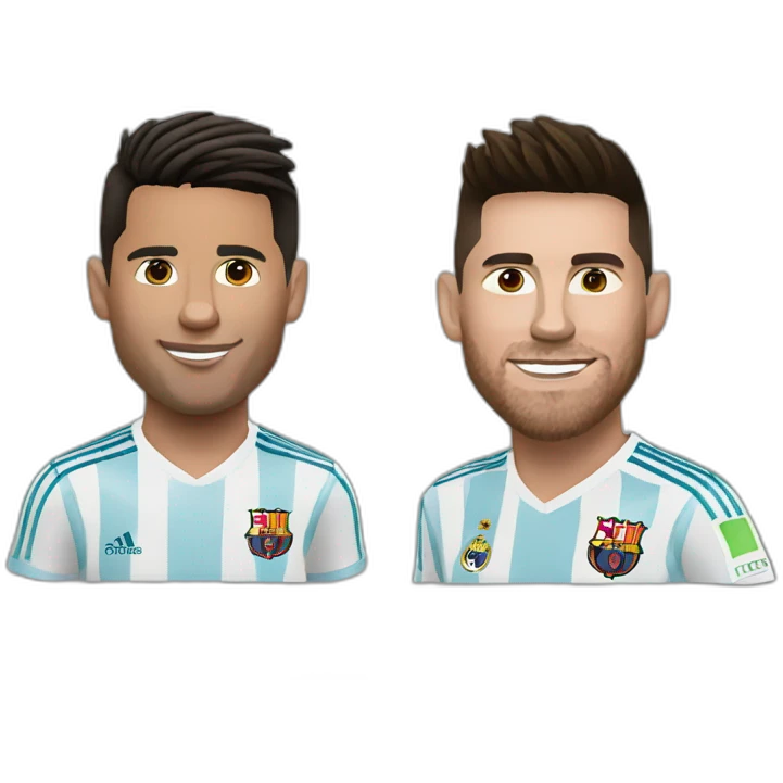 Ronaldo and messi emoji