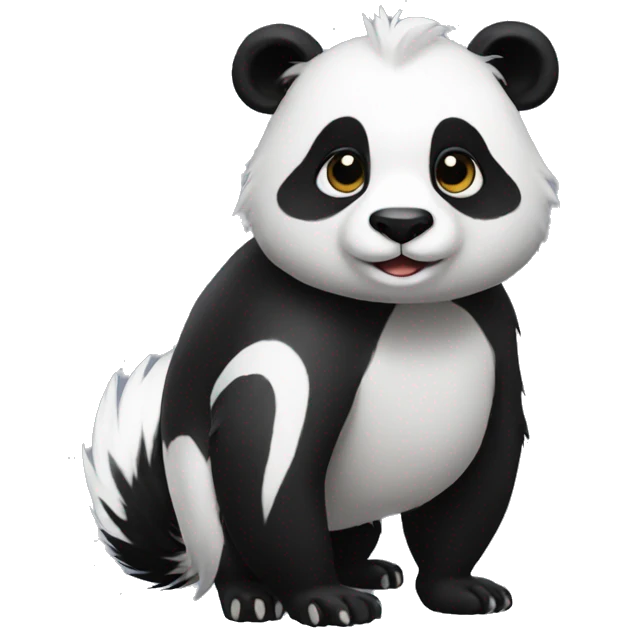 panda-skunk-hybrid full body emoji