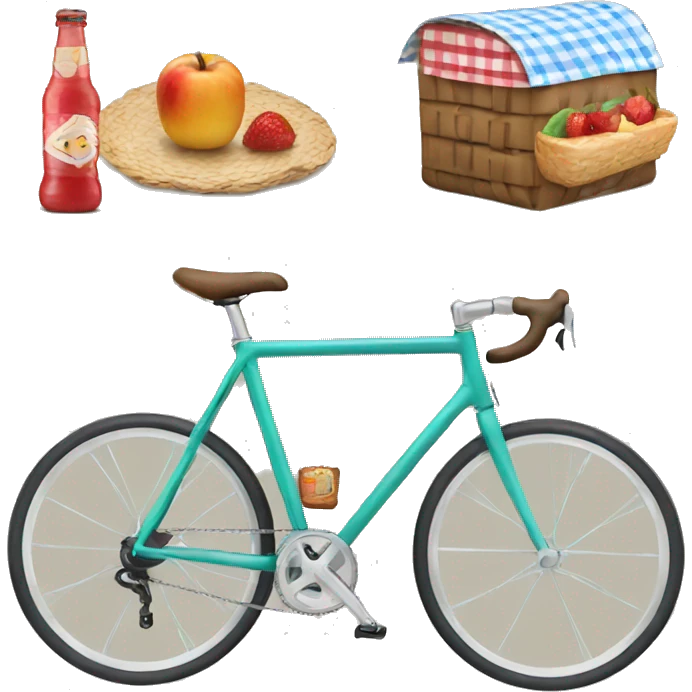 Bike with picnic  emoji