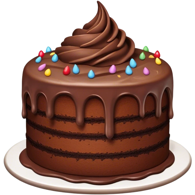 Poop favored cake emoji