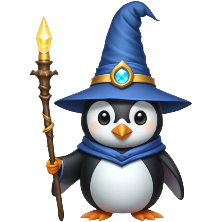 Penguin Wizard emoji