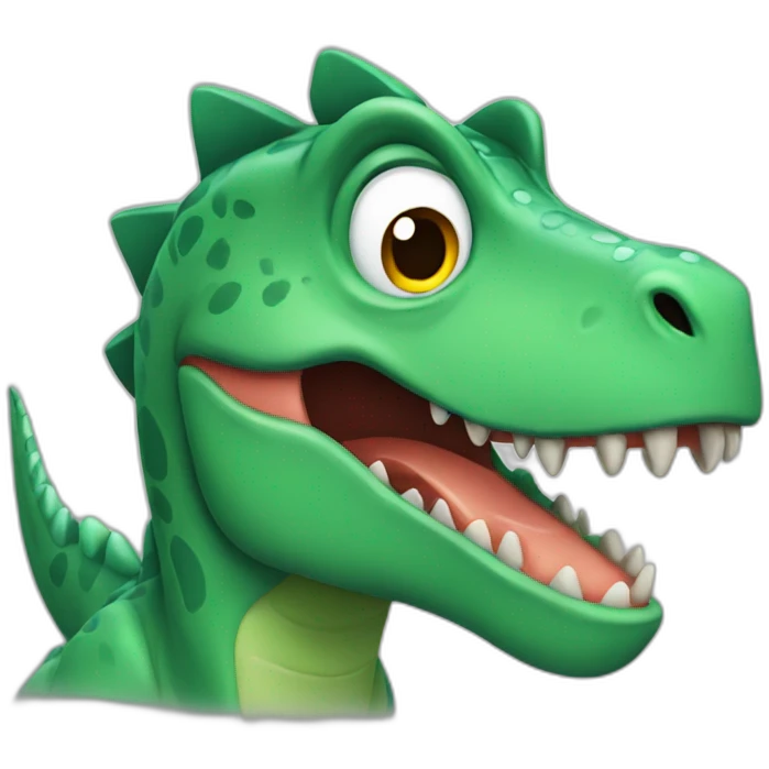 Dinosaur criyng emoji