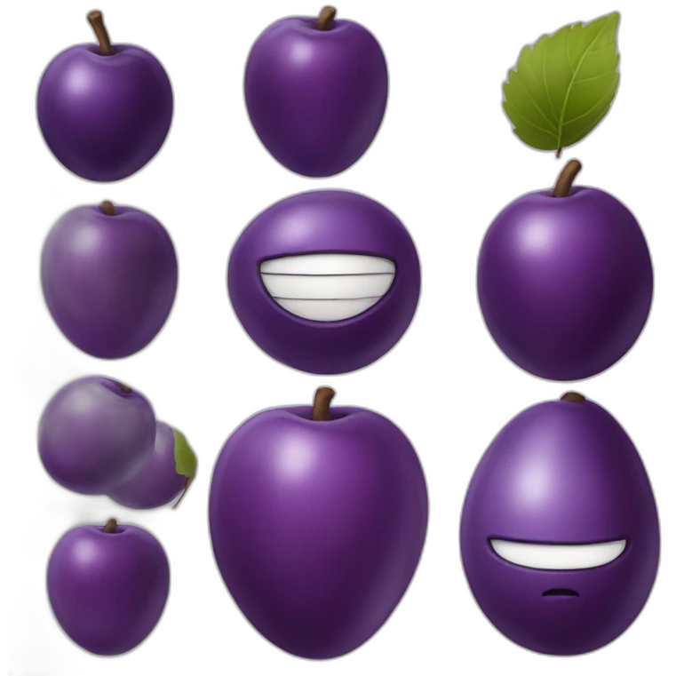 Plum guide emoji