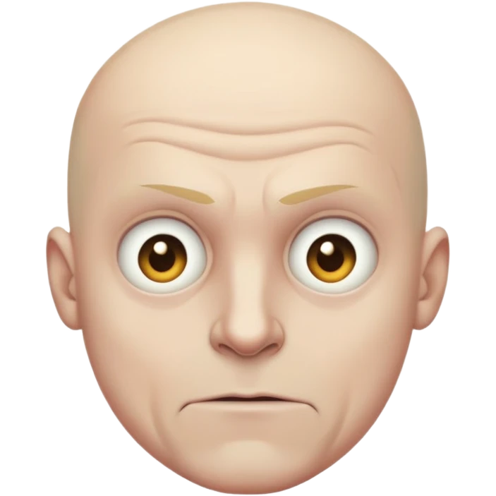 Steven Miller, bald, grim expression emoji