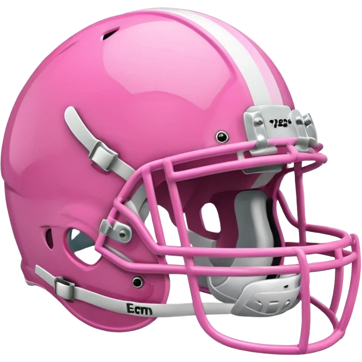 Pink football helmet emoji