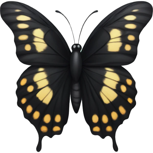 black butterfly  emoji