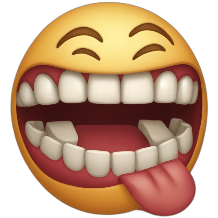 big mouth emoji