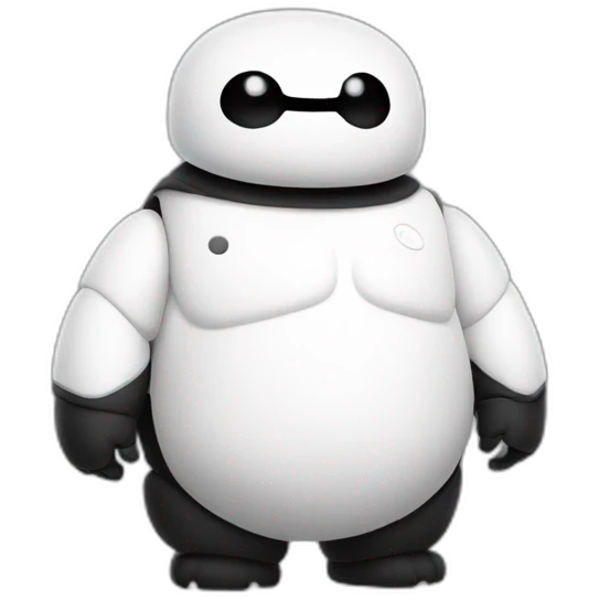 baymax all black emoji