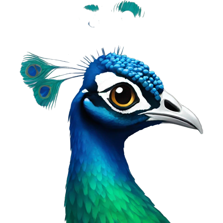 peacock wearing earrings  emoji