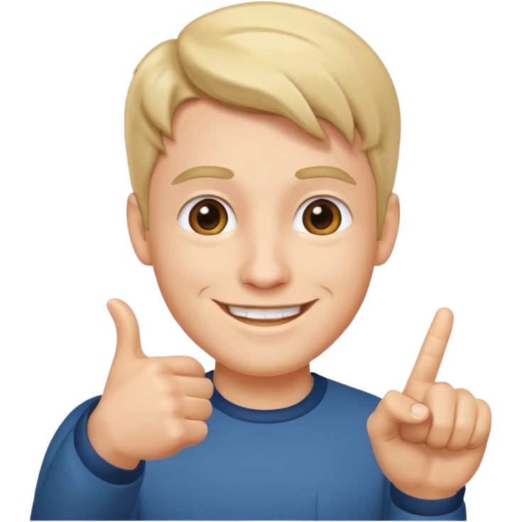 man pointing emoji