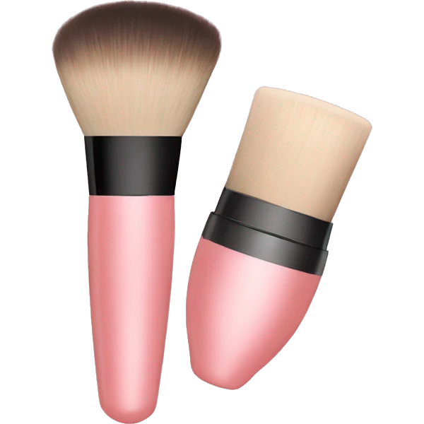blush and brush emoji