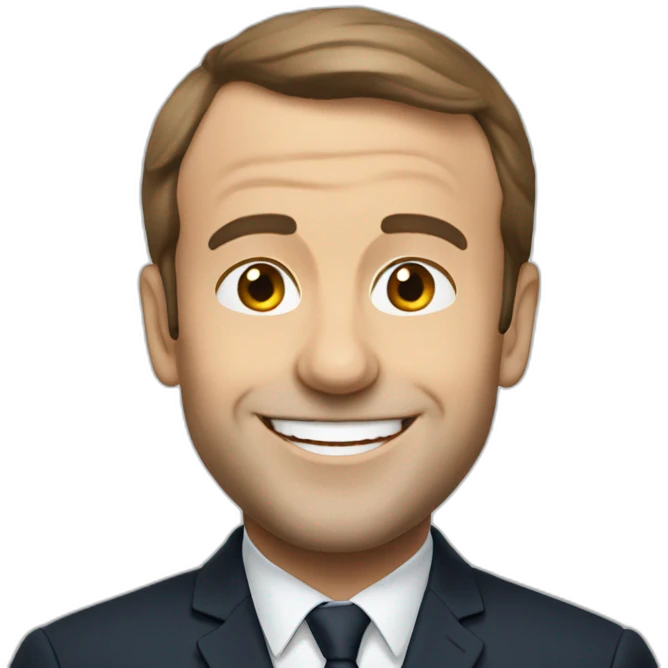 Macron souriant emoji
