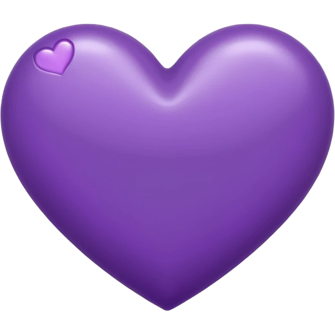 Purple heart with two white hands emoji