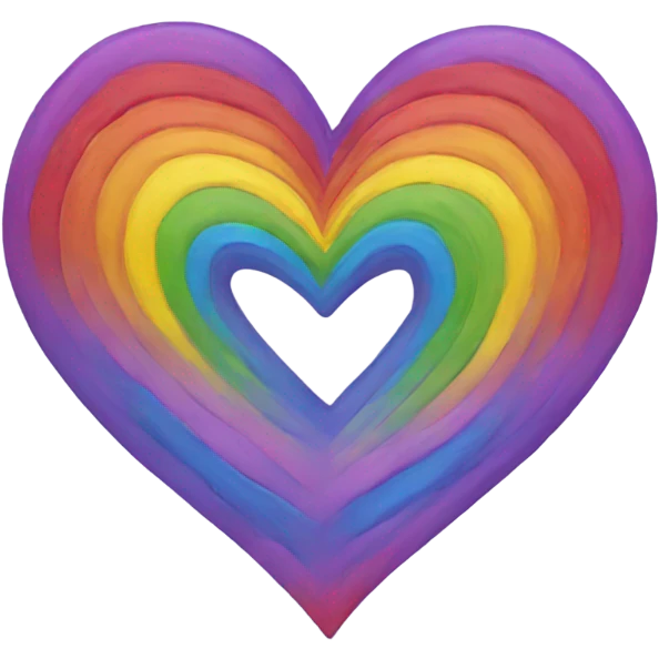 Rainbow heart emoji