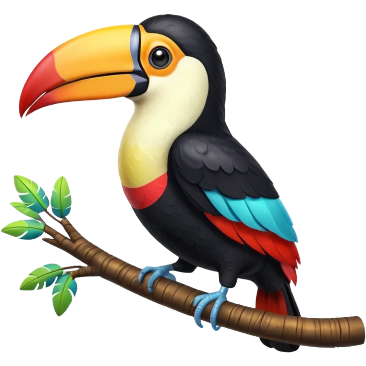 3d style tucan bird emoji