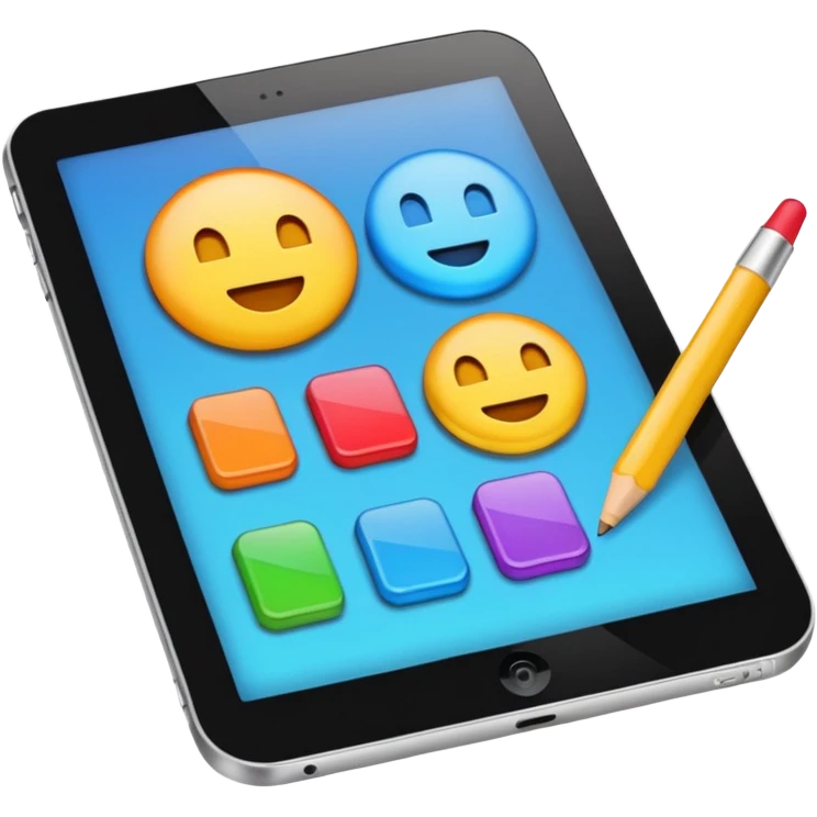 Colores juntos como se la tablet estuviera trabada emoji
