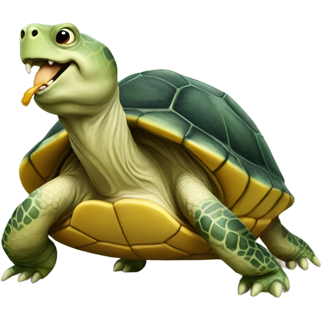 turtle eating emoji