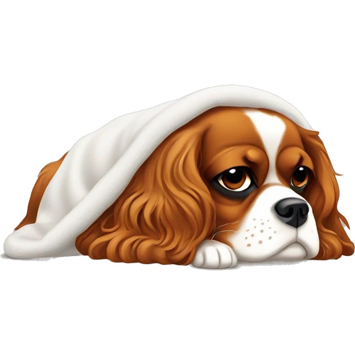 King charles spaniel sleep emoji