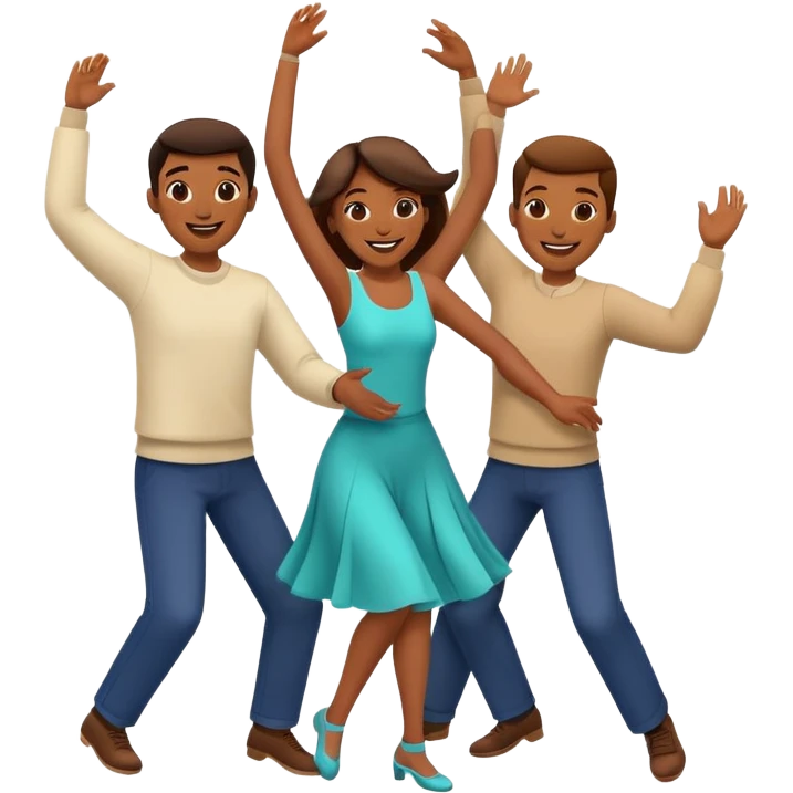 People are dancing emoji