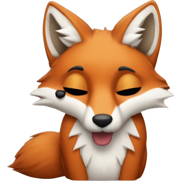 Drunk fox emoji