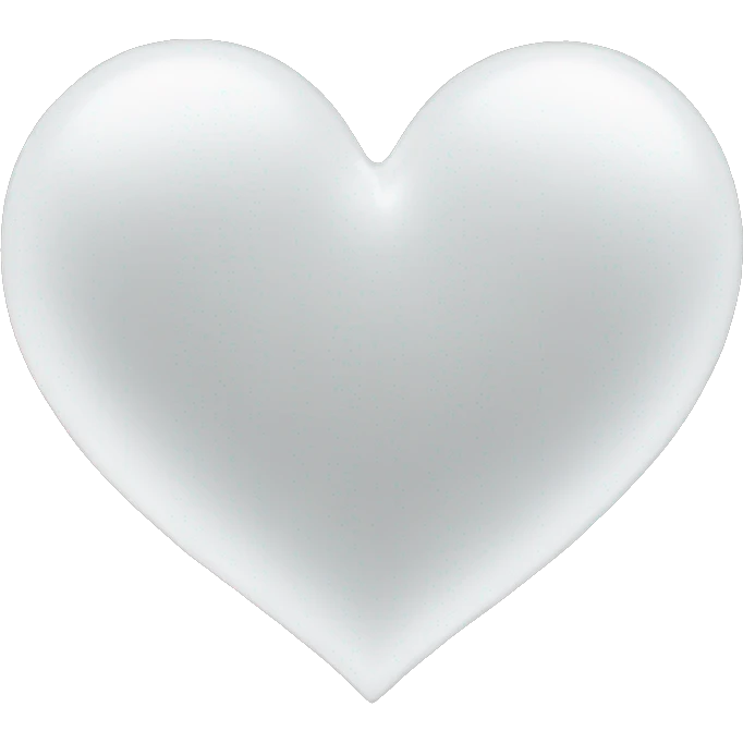White heart  emoji