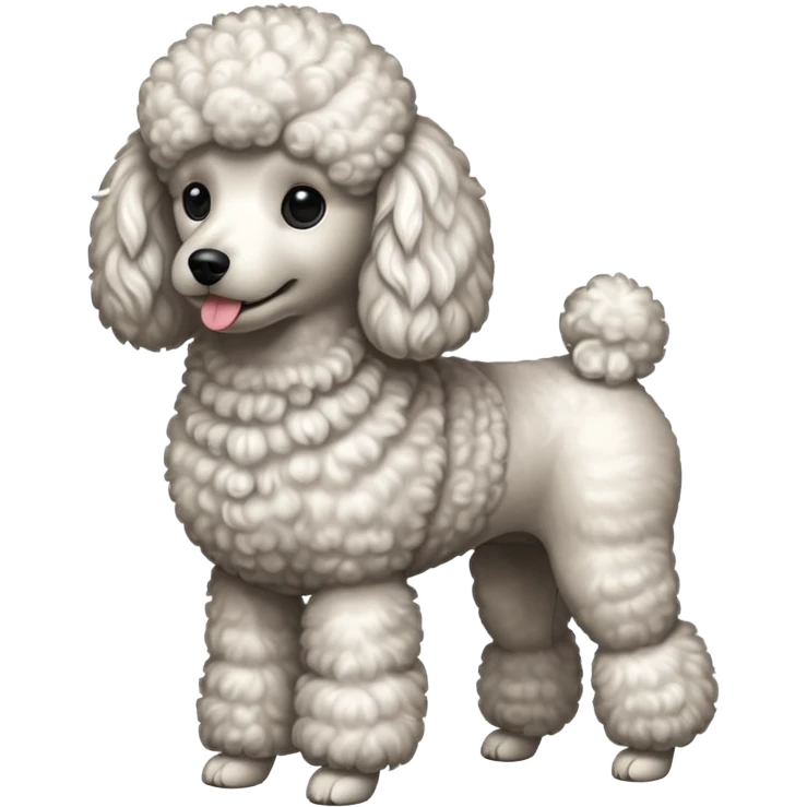 full body of poodle emoji