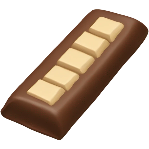 Beige chocolate bar emoji