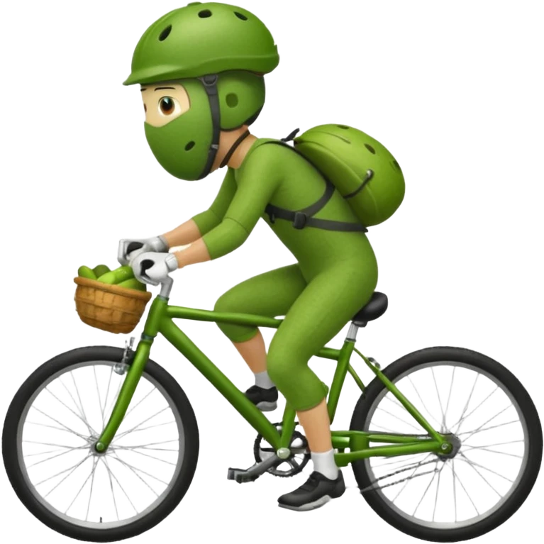 Pickle man riding a bike  emoji