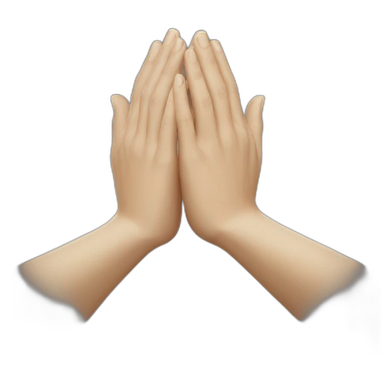 massive prayer hands emoji