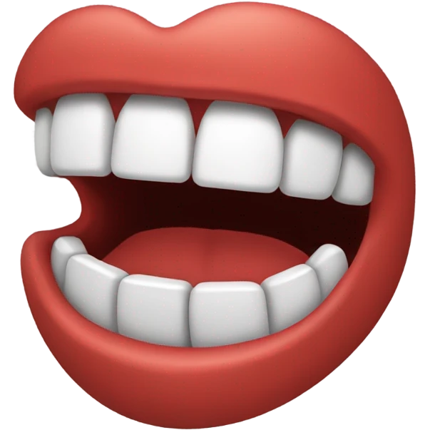 Mouth wide open from a side emoji