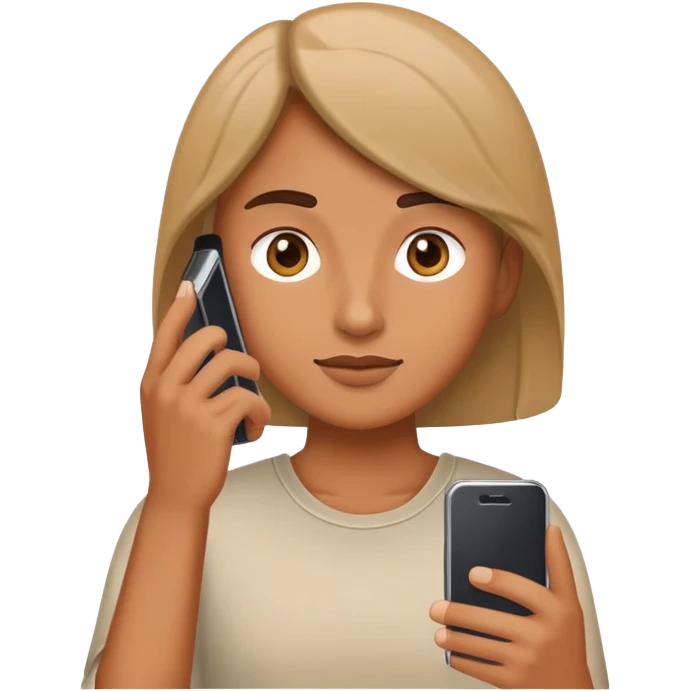 person using a smartphone emoji