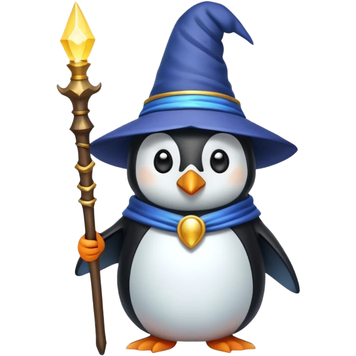 Penguin Wizard emoji