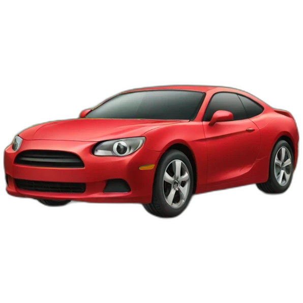 Emoji with red car emoji