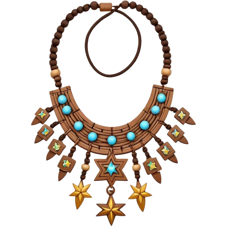 A survivor style immunity necklace with stars emoji