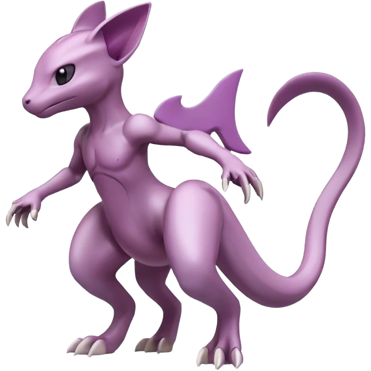 Cool Edgy Shiny Futuristic Ethereal Legendary Mewtwo-Digimon-Genesect-Palkia-hybrid full body emoji