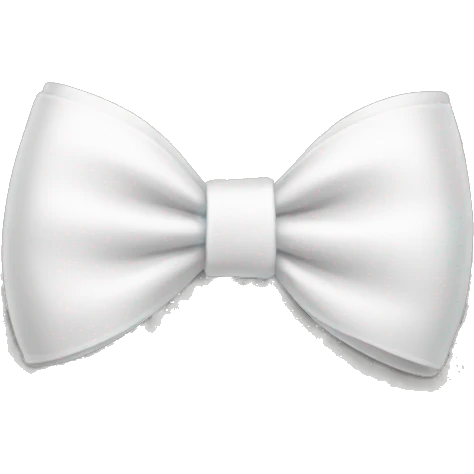 White little bow emoji
