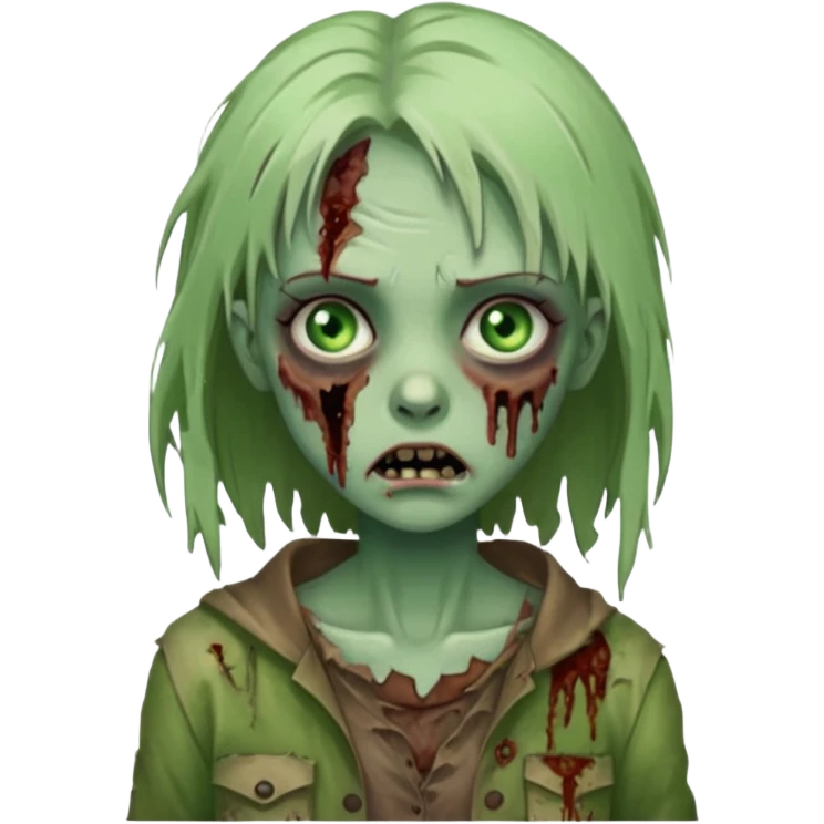 Zombie girl emoji