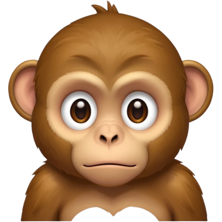 monkey with sad  expression  emoji