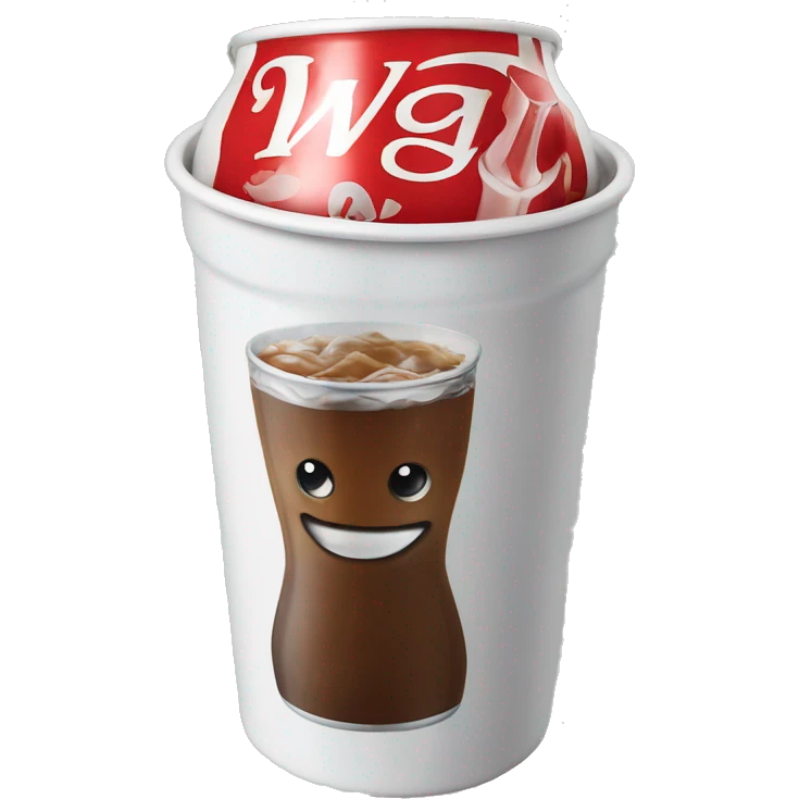 wawa fountain soda cup with diet coke in it emoji