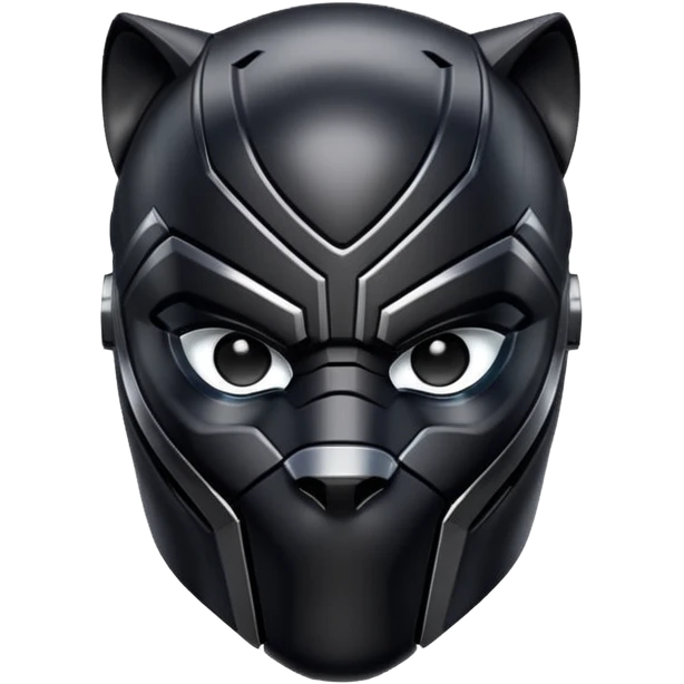 Black panther helmet emoji