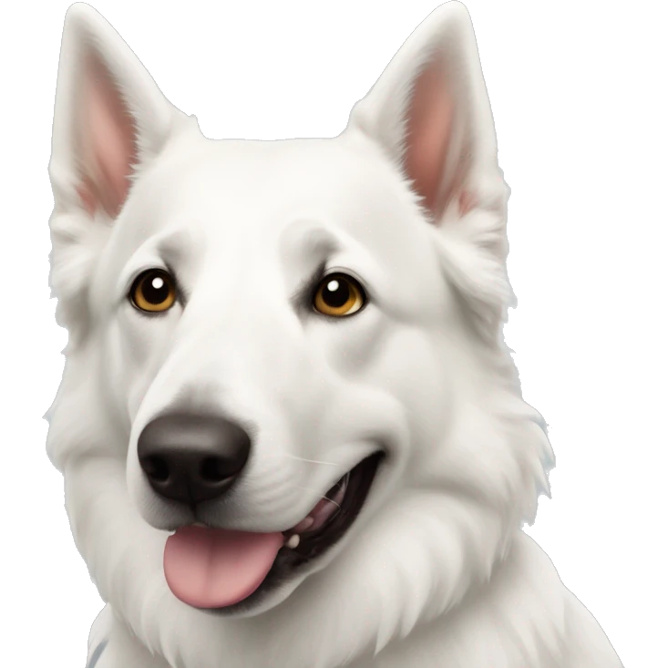 White Swiss shepherd  emoji