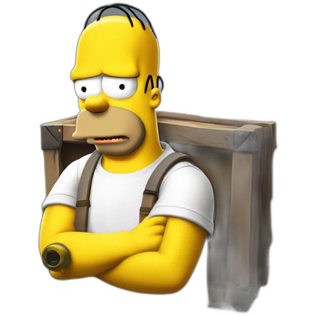 homer simpson sur fortnite  emoji