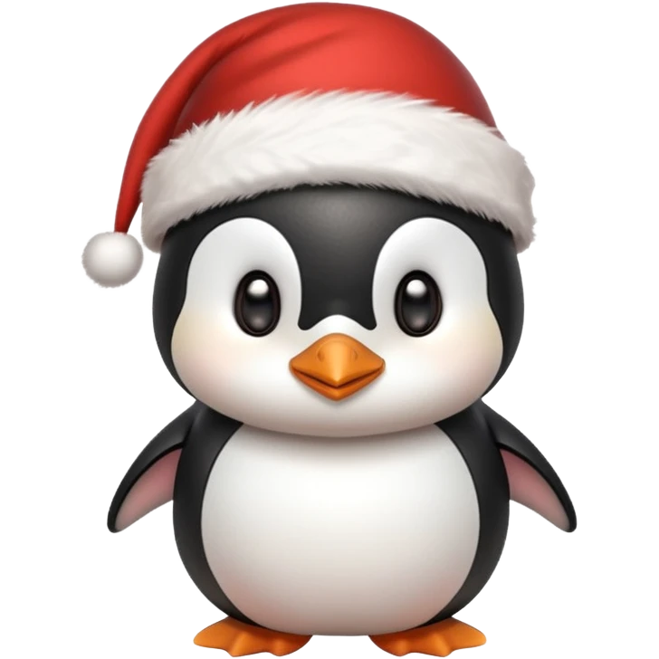 Penguen cute christmas emoji